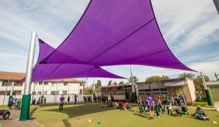 Bright-Coloured-School-Shade-Sails-1-600x415