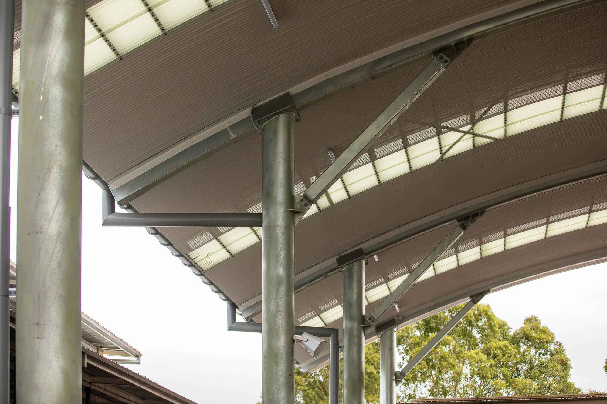 Birdproof Covered Outdoor Learning Area at Castle Hill High School