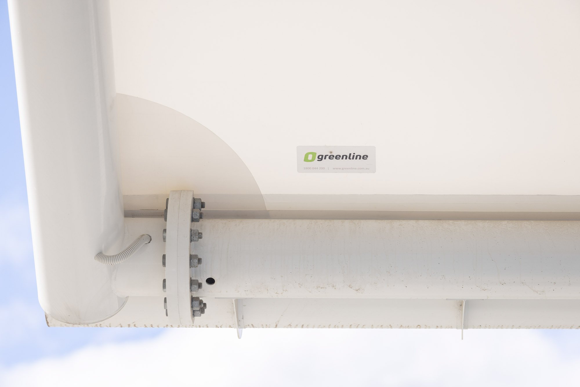 Greenline-branded shade structure