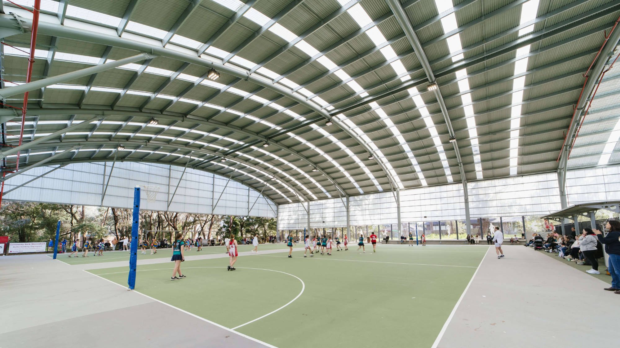 Sports court at Pinks Reserve, by Greenline