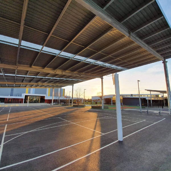 Lalor Gardens PS - Netball Court Structure3