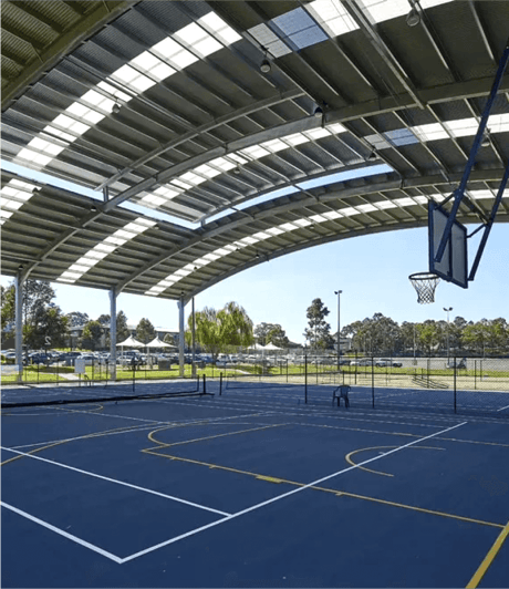 covered outdoor sport court