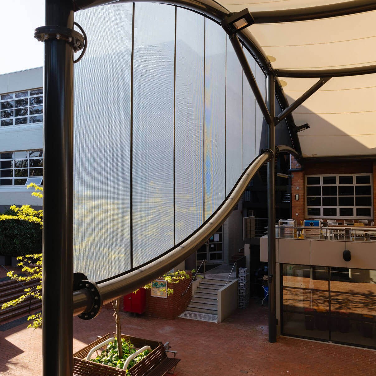 PVC outdoor shade solution