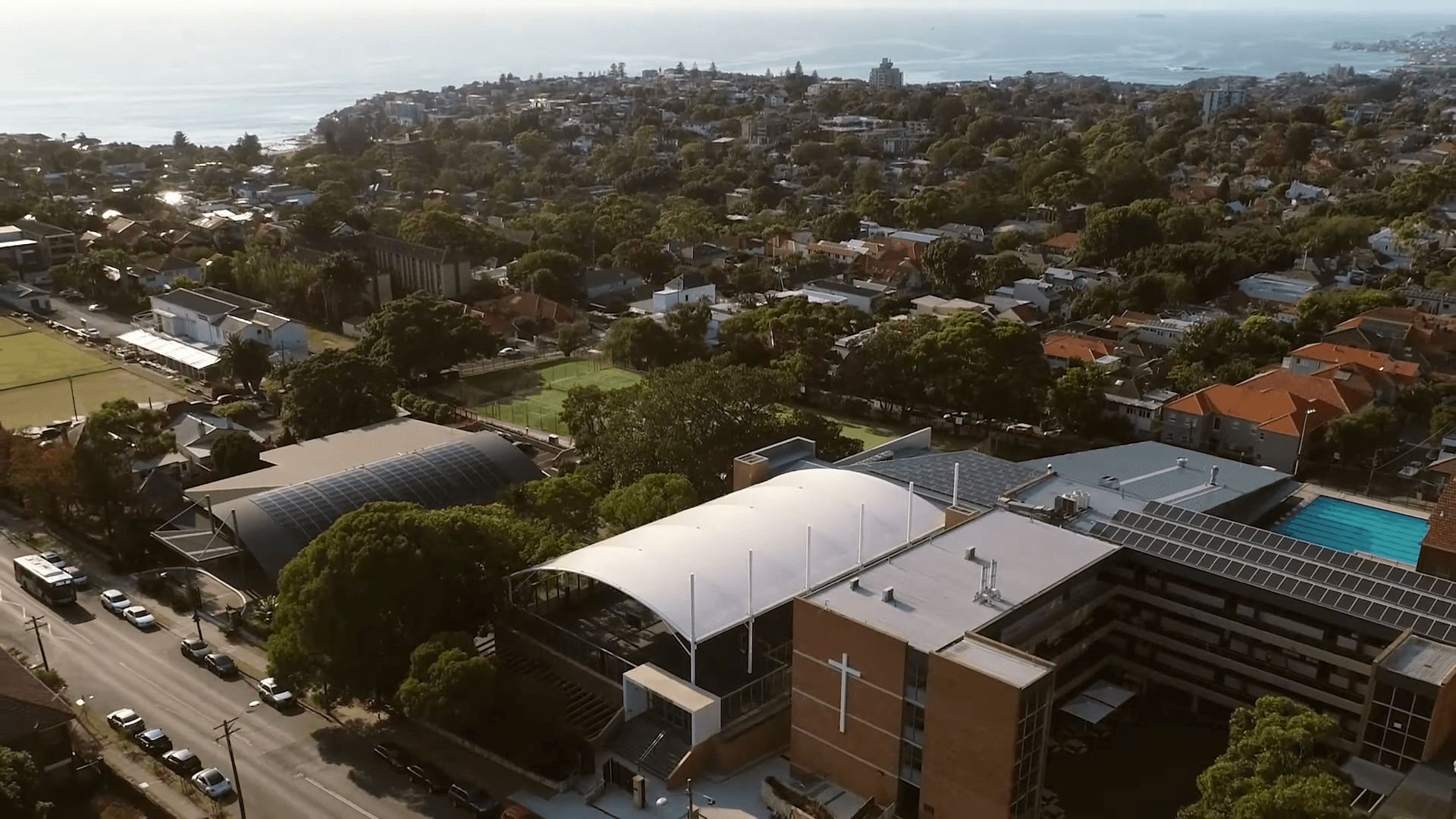 Waverley college shade canopy