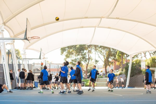 St Bernards Essendon Greenline School sports basketball court Shade Structure